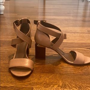 Tory Burch leather sandals with heel